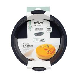 5Five Molde Redondo Silicona Borde Alto Repostería Ø26 cm Antiadherente Flexible Resistente Calor Frío Gris