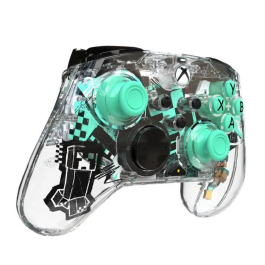 PDP Gamepad Inalámbrico Minecraft: Diamond Transparente para Xbox Series X|S, Xbox One y PC - PDP0708056074067