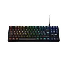 The G-Lab THE3760162050998 Teclado Gaming KEYZ PLATI. TKL Mecánico Interruptor Rojo, Perfil Bajo, RGB, Negro
