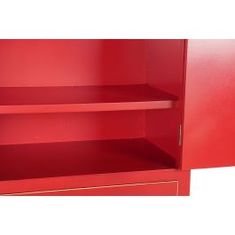 DKD Home Decor Armario Rojo 85.5 x 50.5 x 186.2 cm Madera Abeto y MDF