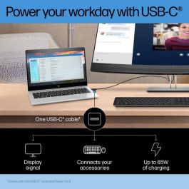HP E34m G4 Monitor WQHD Curvo USB-C para Conferencias, Certificado Zoom, Webcam 5MP, Altavoces, Mics, Carga 65W