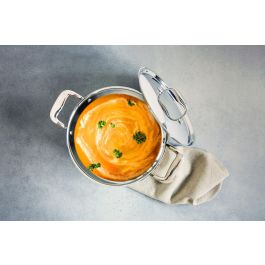 Cosy & Trendy COS5400586934709 Cacerola de Acero Inoxidable Ø24 cm 7,14 L - Apta para todo tipo de cocinas, incluida inducción