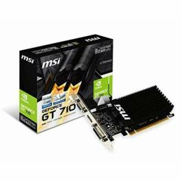 MSI Tarjeta Gráfica Nvidia GeForce GT 710 2GB DDR3 PCI Express 2.0 Interfaz 64-bit con Salidas HDMI, DL-DVI-D y D-Sub