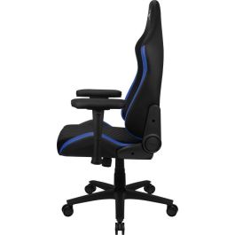 Aerocool Silla Gaming Crown Negra Azul CROWNBB - Ergonómica, Ajustable, Respaldo Alto