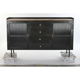 Buffet DKD Home Decor Natural Negro 40 x 85 x 145 cm Buffet DKD Home Decor Natural Negro 40 x 85 x 145 cm