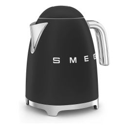 Smeg KLF03BLMEU Hervidor de agua 1,7 L 2400 W Negro mate con filtro antical, apagado automático y base 360°