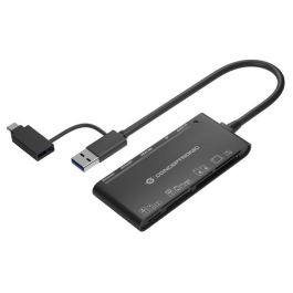 Conceptronic Lector Tarjetas Externo USB Tipo C BIAN03B, USB 3.0, Compatible SD, Micro SD, MS, CF, xD