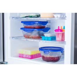 Pyrex 3426470278027 Juego de 7 Recipientes para Guardar Alimentos de Vidrio con Tapa Hermética Cook & Go