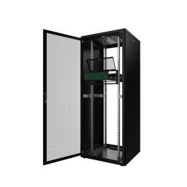 Lanview Cubierta de Seguridad Abatible para Rack de Red 3U 19 Pulgadas con Cerradura, Panel Frontal Ventilado de Acero SPCC EIA-310