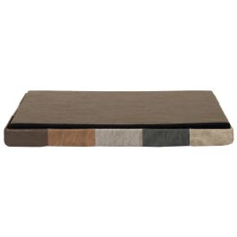 Home Deco Factory Banco-Puf Plegable Patchwork Estilo Industrial de Poliéster