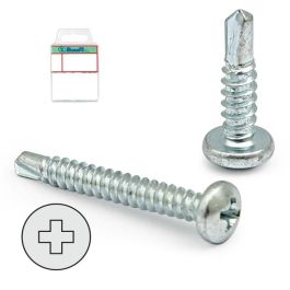 Buarfe Tornillo Broca Cabeza Alomada Cincado DIN 7504-N, Rosca Chapa Diámetro 3.5mm x Largo 13mm, Blister Precio: 0.9970884. SKU: B1CK88W7JP