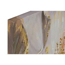 Cuadro Moderno DKD Home Decor Beige Dorado 3 x 80 x 80 cm (2 Unidades)