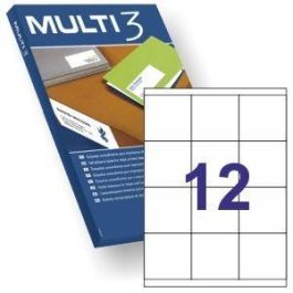 Multi-3 Etiquetas Adhesivas C-Rectos 12 X 100H 70x67,7 mm Inkjet-Láser Blanco Precio: 6.95000042. SKU: S8413445