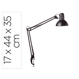 Maul Lámpara de Escritorio 57W Doble Brazo Cabezal Orientable Pinza Negra Metal Precio: 28.49999999. SKU: B1EPV4AL4F