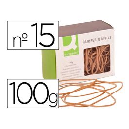 Q-connect Gomillas Elásticas de Caucho de Alta Calidad, Número 15, 150 x 2 mm, Caja de 100 gr Precio: 1.88999943. SKU: S7908445