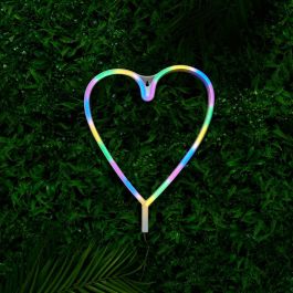 Home Deco Factory Deco Neón Led Corazón Colores - Colección Neon