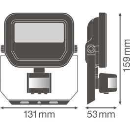 Ledvance LVE-4058075460850 Foco Proyector LED con Sensor 10W 1100Lm 3000K Blanco Cálido IP65 100x100º Exterior