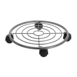 Ipae Progarden Base con ruedas metálica 35x6,5cm, carga máxima 15kg