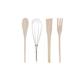 DKD Home Decor Bote Utensilios Urban Azul Celeste Gris Dolomite Pino Metal 12 x 22 x 12 cm Set de 5