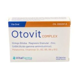 Vitalfarma Otovit Complex 30 Cápsulas | Complemento Alimenticio para el Sueño y Sistema Nervioso con Ginkgo Biloba y Melatonina Precio: 18.7899998. SKU: B1J8M4ES5F