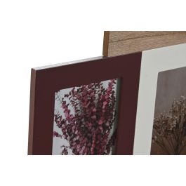 DKD Home Decor Fall Shabby Marco Multifoto Marron Granate 4 fotos 49 x 34 x 5 cm (2 Unidades)