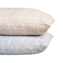 Cojín Cuadros Camel Algodón Textil/Hogar 50 X 70 cm