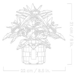 LEGO 10370 Icons Flor de Pascua, Juego Construcción 608 Piezas, 18+ Años