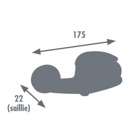 Edouard Rousseau EDR3047404052874 Mezclador de ducha Cardiff, diseño compacto, instalación mural estándar, cromo