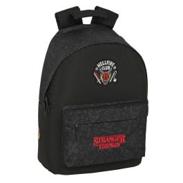Safta Mochila para Portátil 14,1" Stranger Things Negra 600D Poliéster 31x41x16cm