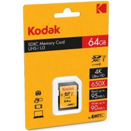 Kodak Tarjeta de Memoria 64GB UHS-I U3 V30 Ultra Precio: 29.49999965. SKU: B12TEQACQG
