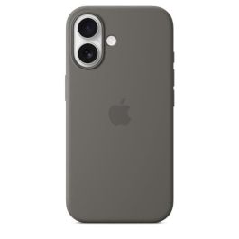 APPLE iPhone 16 - Funda de Silicona con MagSafe - Gris Piedra APPLE iPhone 16 - Funda de Silicona con MagSafe - Gris Piedra