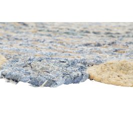 DKD Home Decor Alfombra Indio Pokara Multicolor Azul de Algodón y Yute 200x200 cm 2100 gsm DKD Home Decor Alfombra Indio Pokara Multicolor Azul de Algodón y Yute 200x200 cm 2100 gsm