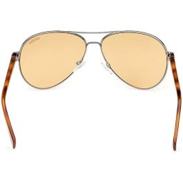 Guess Gafas Gafas de Sol Aviador GU8279 08E Unisex Montura Plateada Cristales Marrón 140 mm