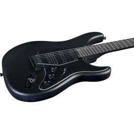 EKO Guitarra Eléctrica Aire 500 Stealth Matte Black, Cuerpo Paulownia, Pastillas Eko Rockbucker, 6 Cuerdas, Super-Strat