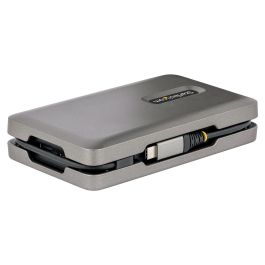 StarTech Adaptador Multipuertos USB-C con HDMI 2.0 4K, VGA, Doble Monitor, 100W PD, Hub MST, Gris