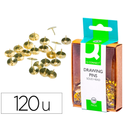 Q-connect Chincheta dorada caja de 120 unidades Precio: 1.68999974. SKU: B1AB3TVS3X