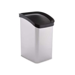 Berilo Papelera de Plástico Basculante Plateada 23L 34x43x27 cm (6 Unidades) Berilo Papelera de Plástico Basculante Plateada 23L 34x43x27 cm (6 Unidades)