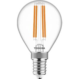 Toshiba Bombilla LED de Filamento G45 E14 4.5W 2700K - Lámpara de Luz Cálida y Bajo Consumo