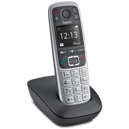 Gigaset E560 Teléfono DECT Inalámbrico Altavoz Identificador de Llamadas Manos Libres Negro Plata