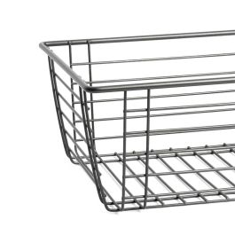 HERRAJES ALK Cesta de Alambre Pequeña para Bastidor Óptima, Acero Grafito. Solución de Almacenamiento 295x150x410 mm
