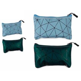 Neceser Rectangular Peq Surt Azul Verde Berilo 12X2CM (24 Unidades) Precio: 32.49999984. SKU: B1E7M2EY5S