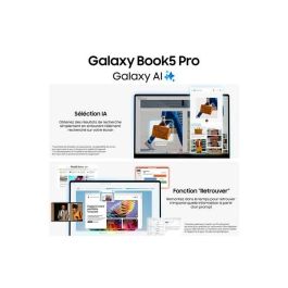 Samsung SAM1737725439988 Portátil Galaxy Book5 Pro 16 pulgadas, Intel Core Ultra 7, 16 GB RAM, 512 GB SSD, Teclado AZERTY, Gris Samsung SAM1737725439988 Portátil Galaxy Book5 Pro 16 pulgadas, Intel Core Ultra 7, 16 GB RAM, 512 GB SSD, Teclado AZERTY, Gris