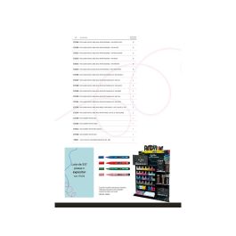 Liderpapel Rotulador Acrílico Expositor Madera Sobremesa 333 Unidades Colores Surtidos Tester