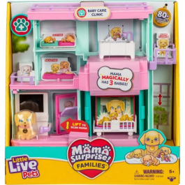 Moose Little Live Pets 26673 Clínica para Bebés Familias Sorpresa, Descubre 3 Adorables Cachorros Retriever como por Arte de Magia, +5 Años