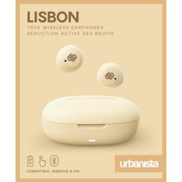 Urbanista Lisbon Auriculares de Botón True Wireless Inalámbricos con 9h de Autonomía y Asistente de Voz Compatible iOS/Android
