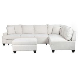 Sofa Cama Moderno DKD Home Decor Beige 260 x 90 x 285 cm