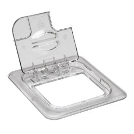 CAMBRO 60CWLN-135 - Tapa FlipLid con muesca GN 1/6 - 16,2 x 17,6 x 2,2 cm - (No incluye cubeta) - Transparente - Venta 1 unidad. Precio: 13.89999963. SKU: B1CC33ZRBD