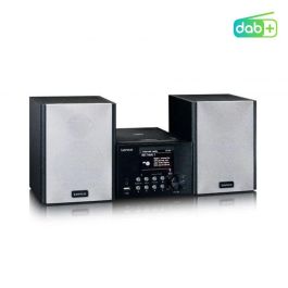 Lenco MC-250 Minicadena de Música Doméstica Negra 24W con Radio DAB+/FM, Bluetooth 5.0 y USB, Pantalla TFT