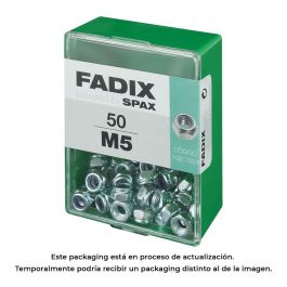 Fadix Tuerca con Autofreno M5, Cinc, Caja de 50 Unidades