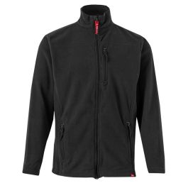 Velilla 201502 Chaqueta Polar de Microfibra Negra Talla M para Trabajo - Cálida y Ligera con 5 Bolsillos